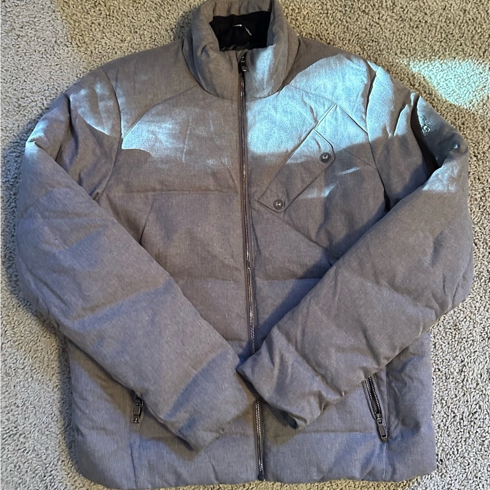 Men's Gray Puffer Jacket